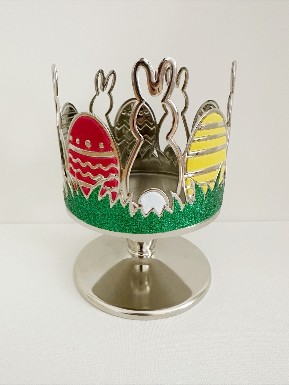 Bath & Body Works Colorful Egg Easter 3 Wick Candle Holder